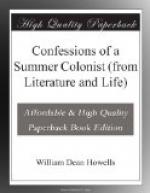 Confessions of a Summer Colonist (from Literature and Life) by William Dean Howells