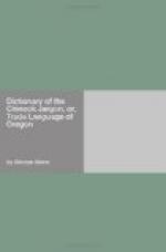 Dictionary of the Chinook Jargon, or, Trade Language of Oregon by 