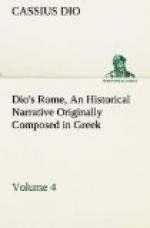 Dio's Rome, Volume 4 by Dio Cassius
