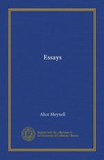 Essays (BookRags) by Alice Meynell