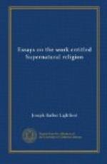 Essays on the work entitled "Supernatural Religion" by Joseph Barber Lightfoot