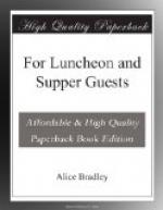 For Luncheon and Supper Guests by 