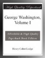 George Washington, Volume I