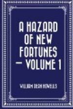 Hazard of New Fortunes, a — Volume 1