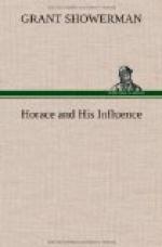 Horace and His Influence by 