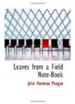 Leaves from a Field Note-Book by John Hartman Morgan