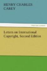 Letters on International Copyright; Second Edition by Henry Charles Carey