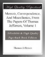 Memoir, Correspondence, And Miscellanies, From The Papers Of Thomas Jefferson, Volume 1