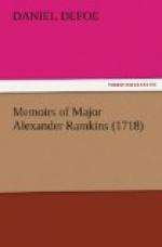 Memoirs of Major Alexander Ramkins (1718) by Daniel Defoe