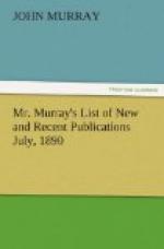 Mr. Murray's List of New and Recent Publications July, 1890 by 
