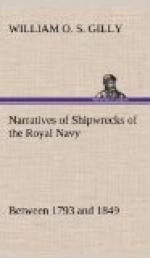 Narratives of Shipwrecks of the Royal Navy; between 1793 and 1849 by 