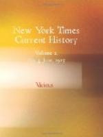 New York Times Current History; The European War, Vol 2, No. 3, June, 1915 by 