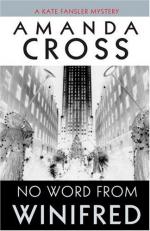 No Word from Winifred by Amanda Cross and Carolyn Gold Heilbrun