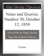 Notes and Queries, Number 50, October 12, 1850 by 