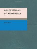 Observations of an Orderly by 