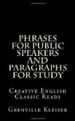 Phrases for Public Speakers and Paragraphs for Study