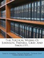 Poetical Works of Johnson, Parnell, Gray, and Smollett by Samuel Johnson