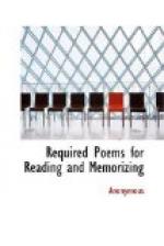 Required Poems for Reading and Memorizing by 