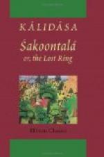 Sakoontala or the Lost Ring