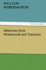 Selections from Wordsworth and Tennyson by William Wordsworth