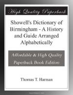 Showell's Dictionary of Birmingham by Thomas Harman