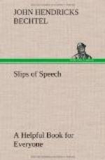 Slips of Speech : a Helpful Book for Everyone Who Aspires to Correct the Everyday Errors of Speaking by 