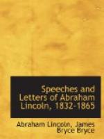Speeches and Letters of Abraham Lincoln, 1832-1865