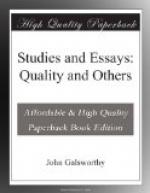 Studies and Essays: Quality and Others by John Galsworthy