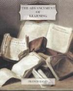 The Advancement of Learning by Francis Bacon