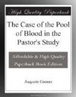 The Case of the Pool of Blood in the Pastor's Study