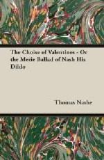 The Choise of Valentines by Thomas Nashe