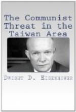 The Communist Threat in the Taiwan Area by Dwight D. Eisenhower