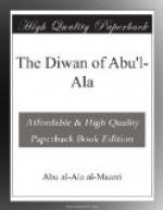 The Diwan of Abu'l-Ala by 