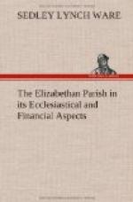 The Elizabethan Parish in its Ecclesiastical and Financial Aspects