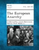 The European Anarchy by Goldsworthy Lowes Dickinson