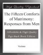 The Fifteen Comforts of Matrimony: Responses from Men by 