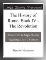 The History of Rome, Book IV by Theodor Mommsen