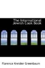 The International Jewish Cook Book by 
