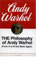 The Philosophy of Andy Warhol by Andy Warhol