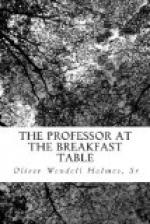 The Professor at the Breakfast-Table by Oliver Wendell Holmes, Sr.