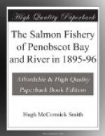 The Salmon Fishery of Penobscot Bay and River in 1895-96 by Hugh McCormick Smith