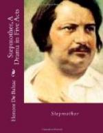 The Stepmother, A Drama in Five Acts by Honoré de Balzac