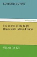 The Works of the Right Honourable Edmund Burke, Vol. 01 (of 12)