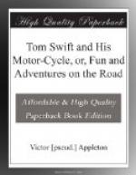 Tom Swift and His Motor-Cycle, or, Fun and Adventures on the Road