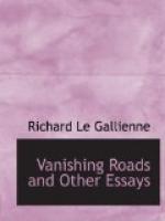 Vanishing Roads and Other Essays by Richard Le Gallienne