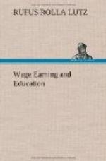 Wage Earning and Education