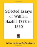 William Hazlitt by Gabriela Mistral
