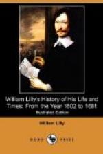 William Lilly's History of His Life and Times by William Lilly