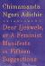 Dear Ijeawele, or A Feminist Manifesto in Fifteen Suggestions Study Guide and Lesson Plans by Chimamanda Ngozi Adichie